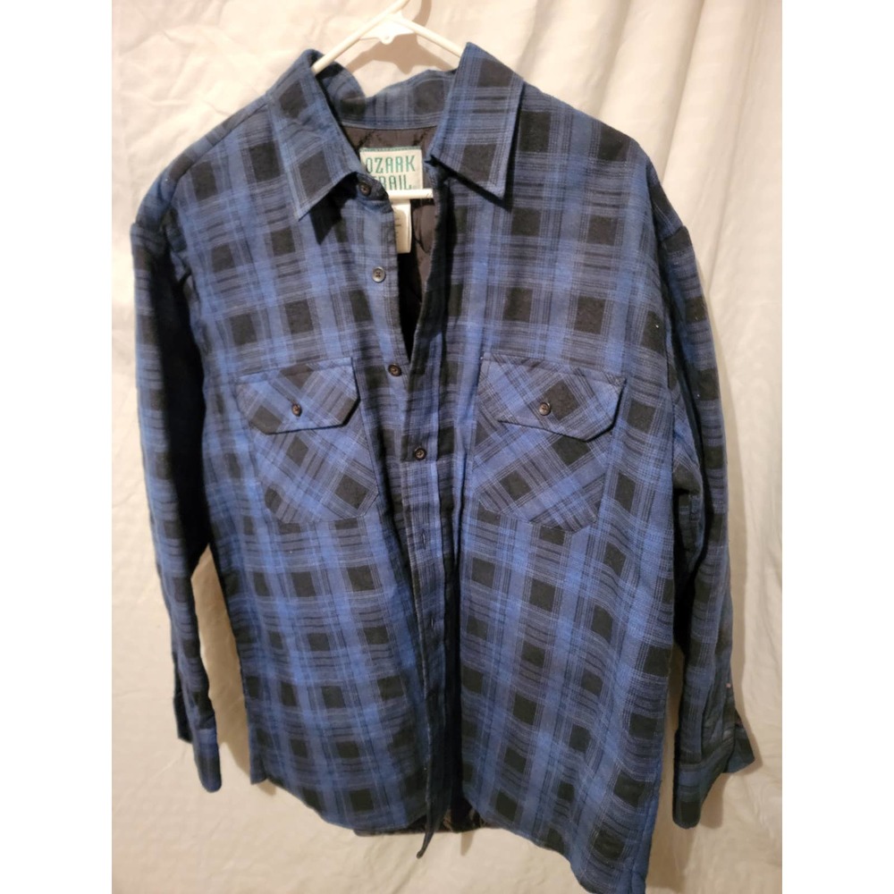 Men's Quilted Flannel shirt, Large
